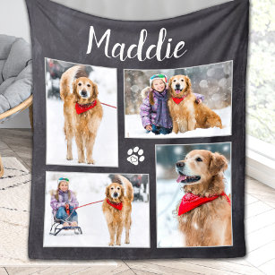 Cobertor De Velo Colagem de Fotos Pet do Cão-Maior