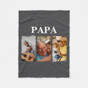 Cobertor De Velo Colagem de Fotos Presente Papa D
