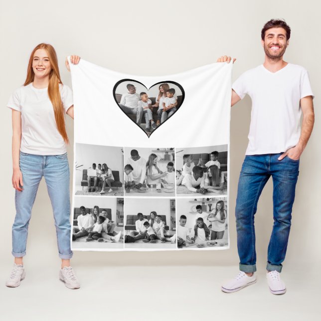 Cobertor De Velo Colagem de Fotos Preta e Branca 7 (In Situ)