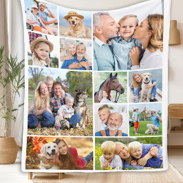 Cobertor De Velo Colagem de Fotos Simples Mínima Cute Única 12