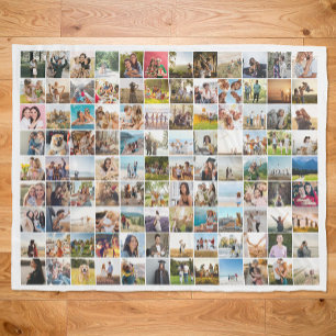 Cobertor De Velo Colagem de Fotos Simples Moderna Personalizada 108