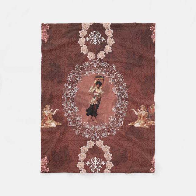 Cobertor De Velo Colagem de Vintage (Frente)