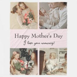 Cobertor De Velo Colagem e mensagem de fotos - Presente personaliza