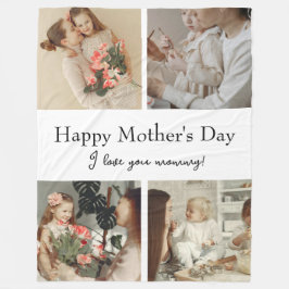 Cobertor De Velo Colagem e mensagem de fotos - Presente personaliza