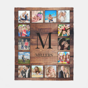 Cobertor De Velo Colagem Fotográfica Personalizada da Família Mad