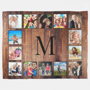 Cobertor De Velo Colagem Fotográfica Personalizada da Família Madei