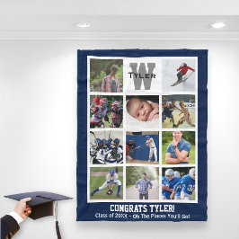 Cobertor De Velo Colagem Multifotônica de Graduação de Mais velho M