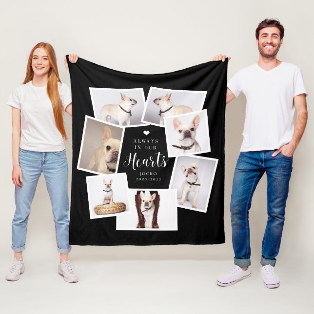Cobertor De Velo Colagem Multifotórica Personalizada Pet Memorial (In Situ)