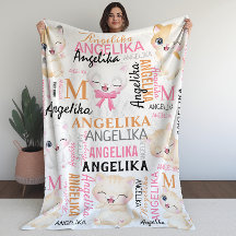 Colagem Nome do Kitten Cute com Padrão de Nome