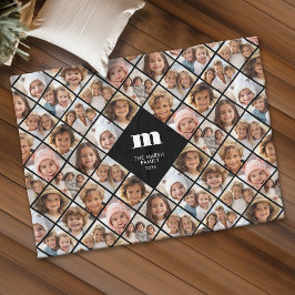 Cobertor De Velo Colagem Personalizada 12 Foto - monograma da famíl