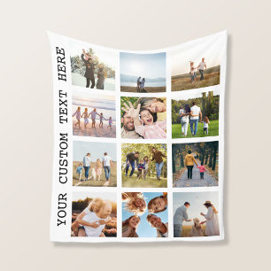 Cobertor De Velo Colagem Personalizada de 12 Fotos