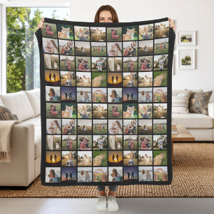 Cobertor De Velo Colagem personalizada de 80 fotos