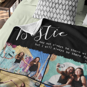 Cobertor De Velo Colagem Personalizada de Foto de Cotação de Bestie