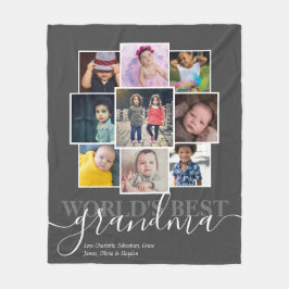 Cobertor De Velo Colagem Personalizada de Foto e Texto 9