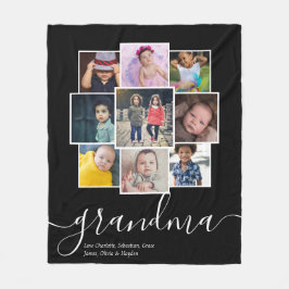 Cobertor De Velo Colagem Personalizada de Foto e Texto 9