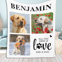 Colagem Personalizada de Fotografias do Pet Dog 3