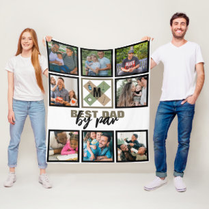 Cobertor De Velo Colar de Fotos Personalizado do Dia dos Pais Melho