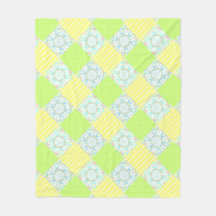 Cobertor De Velo Colcha de retalhos retro ornamental vintage floral