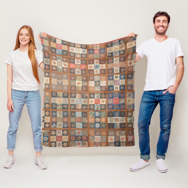 Cobertor De Velo Colcha de rico de Nove Patches Pieced (In Situ)