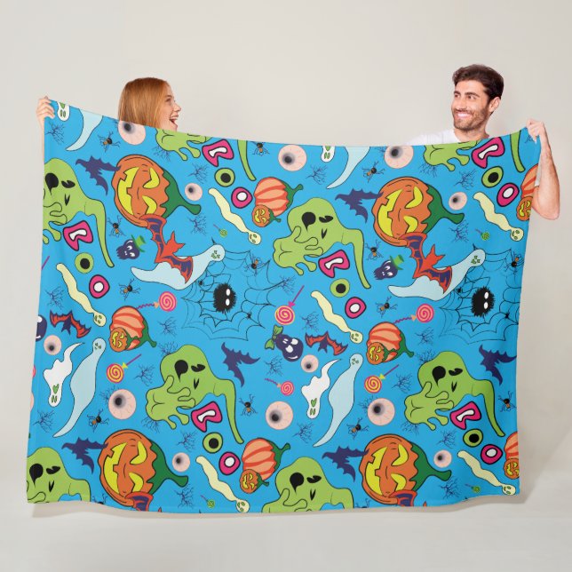 Cobertor De Velo Coleção de Gráficos do Spooky Halloween (In Situ)