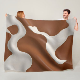 Cobertor De Velo Coleção Moderna de Luxo em Couro de Vaca Falso Ele