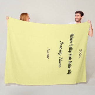 Cobertor De Velo Colégio Personalizar o Fleece Blanket
