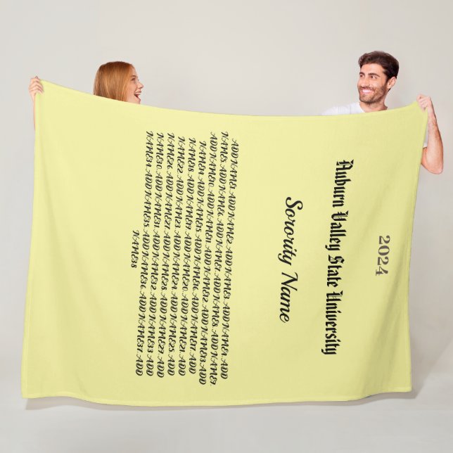 Cobertor De Velo Colégio Personalizar o Fleece Blanket (In Situ)