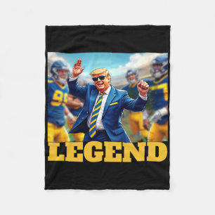 Cobertor De Velo Colégio Trump De Futebol Colegial Azul E Amarelo
