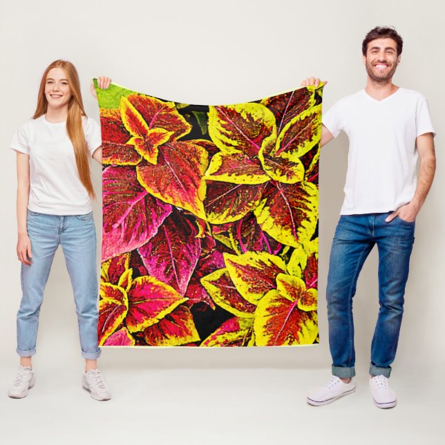 Cobertor De Velo Coleus Leaf Burst Design (In Situ)