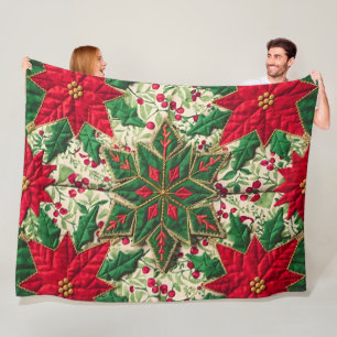 Cobertor De Velo Colheita Festiva Floral: Um Natal Louco