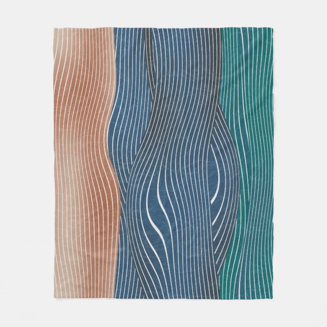 Cobertor De Velo Colinas de paisagem natural: padrão uniforme. (Frente)