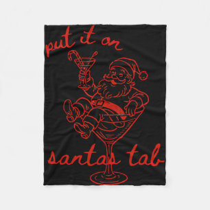 Cobertor De Velo Coloque na Conta do Papai Noel Funny Natal Cauda d