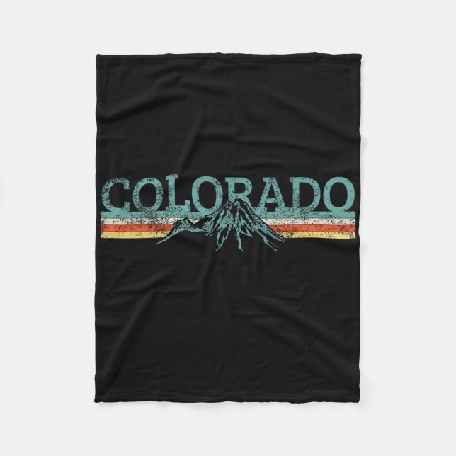 Cobertor De Velo Colorado Caminhada Viagem Retro  (Frente)