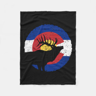 Cobertor De Velo Colorado Elk Hunting T Shirt Co-State Flag Hunter