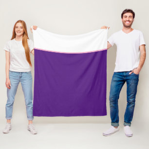 Cobertor De Velo Colores Sólidas Brancas Púrpuras