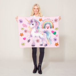 Cobertor De Velo Colorido Arco-Íris Colorido e Floricultura