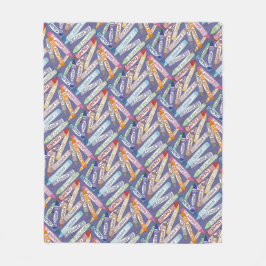 Cobertor De Velo Colorido Crayons (Roxo)