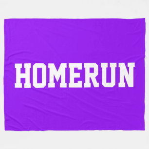 Cobertor De Velo Colorido Roxo Brilhante Esportivo Texto HOMERUN Br