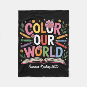 Cobertor De Velo Colorir Nosso Mundo Leitura de Verão 2025 Livro Fo