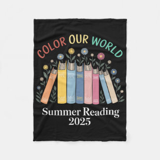 Cobertor De Velo Colorir o Livro do Nosso Verão Mundial Lendo 2025