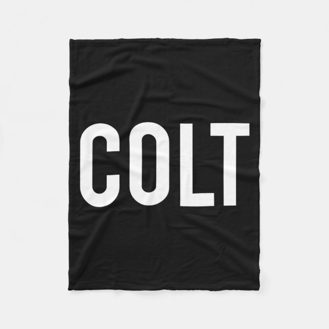 Cobertor De Velo Colt - Cool New Funny Name Fan Gift Tee  (Frente)
