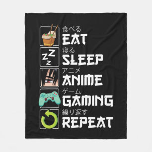 Cobertor De Velo Coma animação do sono Repetir animação Kawaii Otak