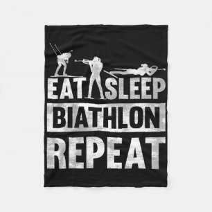 Cobertor De Velo Coma Biatlo De Sono Motivo Repito Para Um Biatleta
