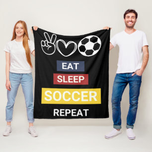 Cobertor De Velo Coma, Dorme, Futebol, Repita