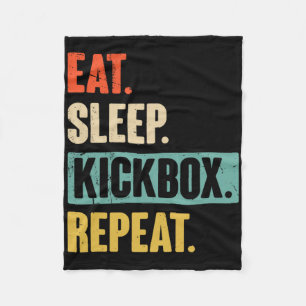 Cobertor De Velo Coma Dormir Kickbox Repetir Kickboxing Retro Boxe