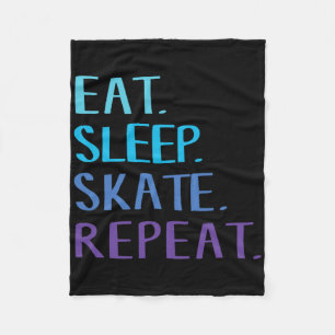 Cobertor De Velo Coma Dormir Patinar Repetir - Camiseta de Patinaçã