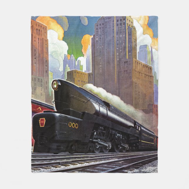 Cobertor De Velo Comboio da Pensilvânia por desconhecido (Frente)