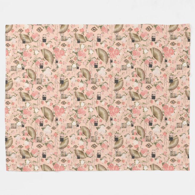 Cobertor De Velo Começos Cerejados Sherpa Blanket (Frente (Horizontal))