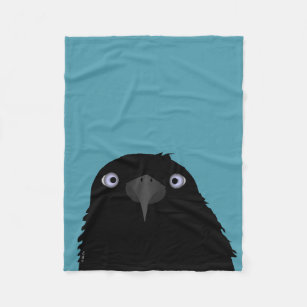 Cobertor De Velo Comendo a cobertura do velo do corvo