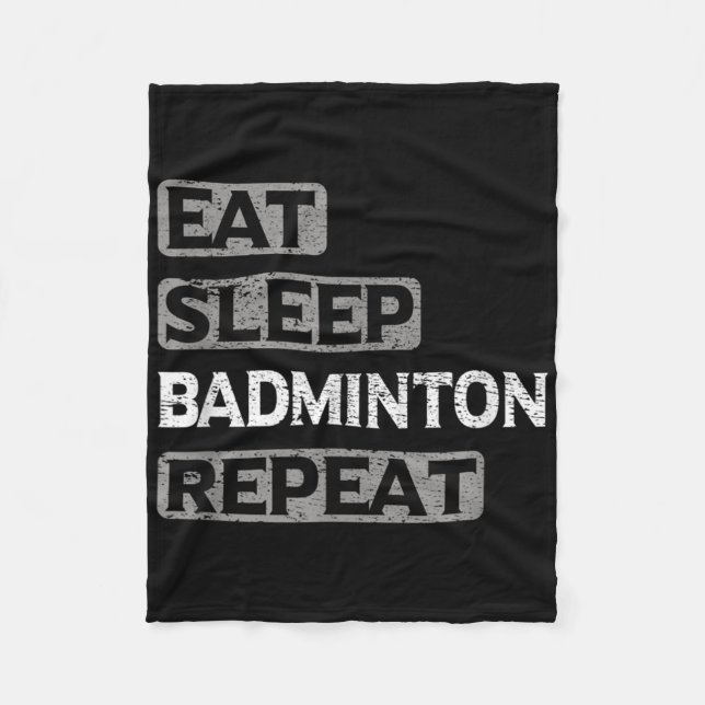 Cobertor De Velo Comer Dormir Badminton Repetir  (Frente)